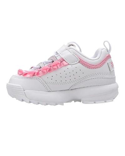 FILA Disruptor 2 TD Frills White Infant Sneakers (IN-70857)-White-5-1