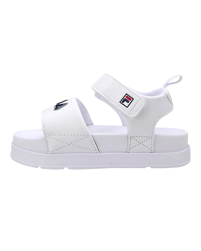 FILA Drifter Jacked Up White Kids Sandals (IN-91917)-IN-91917-3-5