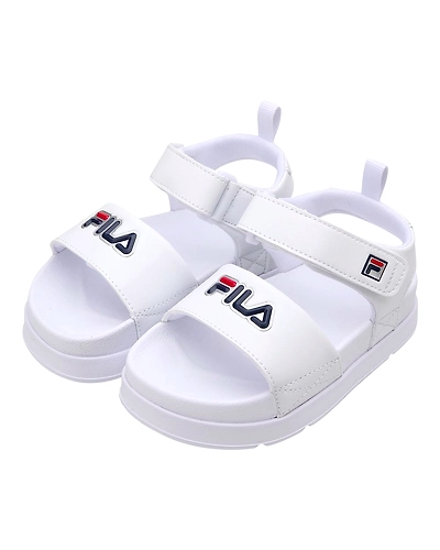 FILA Drifter Jacked Up White Kids Sandals (IN-91917)-White-4-2