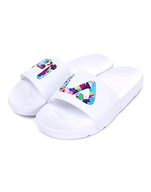 FILA Drifter KD White Kids Slippers (IN-91740)