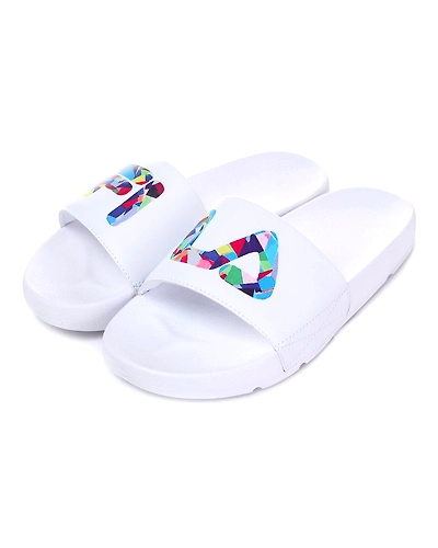 FILA Drifter KD White Kids Slippers (IN-91740)-IN-91740-3-5