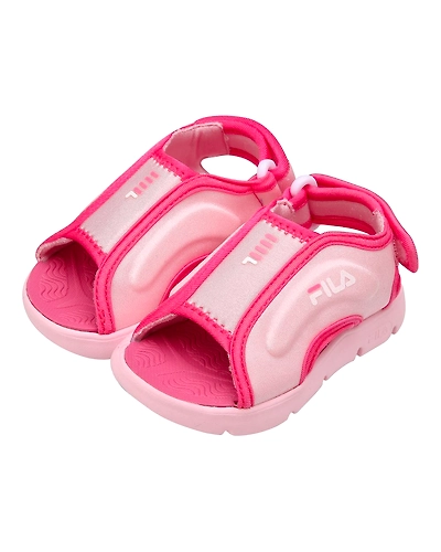FILA Fun Muff Pink Kids Sandals (IN-33209)-Pink-3.5-2