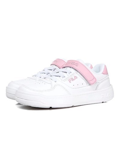 FILA FX Belt Wrap White Kids Velcro Shoes (IN-10491)-White-2.5-2