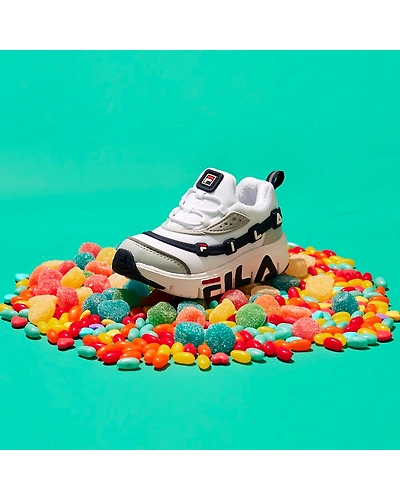 FILA GGUMI White Kids Running Shoes (IN-11715)-IN-11715-4-5