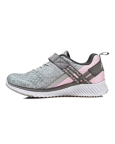 FILA Memory Realm Speed Gray Kids Velcro Shoes (IN-83413)-Grey-5-1