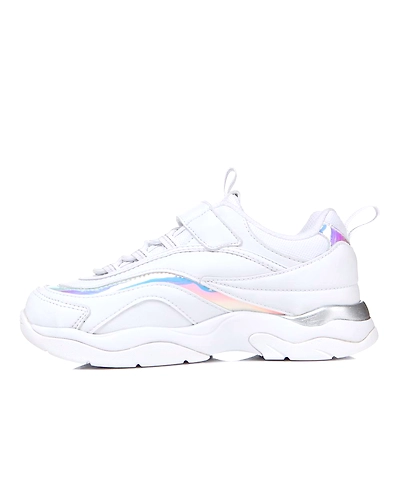 FILA Ray KD Silver Kids Sneakers (IN-36155)-Silver-4-1