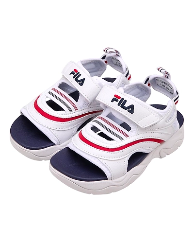 FILA Ray KD White Kids Sandals (IN-90440)-White-4.5-2