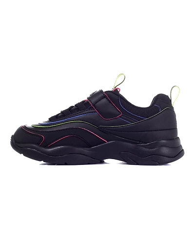 FILA Ray Pipey KD Black Kids Sneakers (IN-60397)-Black-3-1