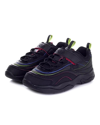 FILA Ray Pipey KD Black Kids Sneakers (IN-60397)-Black-4-2