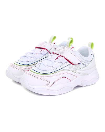 FILA Ray Pipey KD White Kids Sneakers (IN-50747)-White-3.5-2