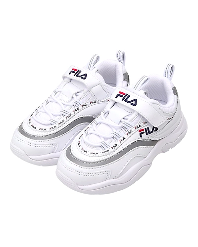 FILA Ray Tapey Tape KD White Kids Sneakers (IN-44857)-White-2.5-2