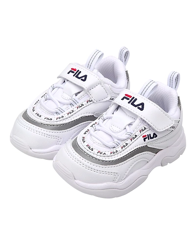FILA Ray Tapey Tape TD White Infant Sneakers (IN-47486)-White-6-2