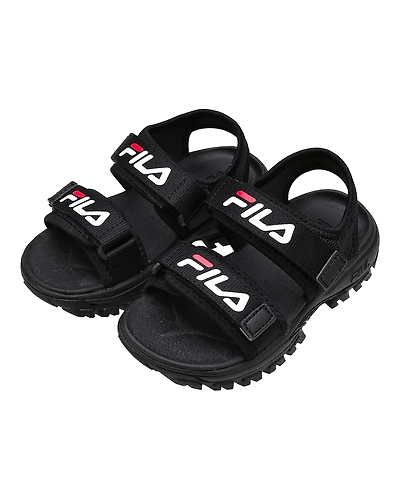 FILA Ray Tracer SD Black Kids Sandals (IN-70882)-Black-3-2