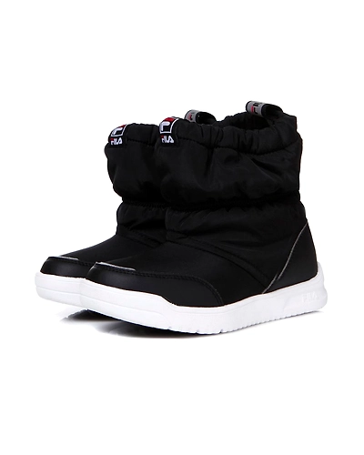 FILA Snow Pudding Slip-On KD Black Kids Winter Shoes (IN-26793)-Black-3-2