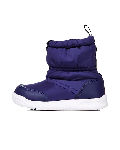 FILA Snow Pudding Slip-On KD Navy Kids Winter Shoes (IN-70964)-IN-70964-4-5