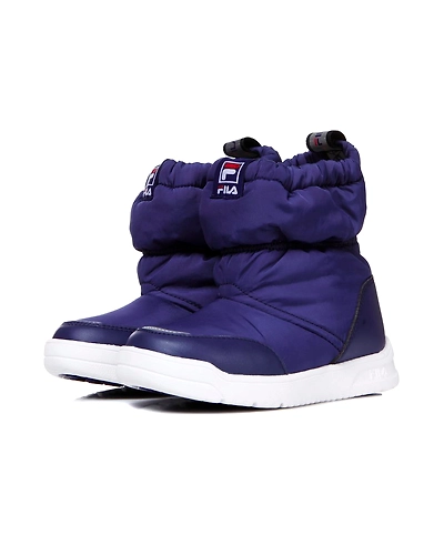 FILA Snow Pudding Slip-On TD Navy Infant Winter Shoes (IN-15613)-Navy-5-2