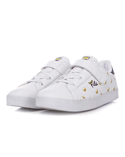 FILA X Chupa Chups Court Deluxe KD White Kids Velcro Shoes (IN-45503)-White-3-2