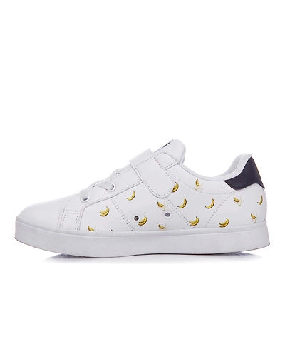 FILA X Chupa Chups Court Deluxe KD White Kids Velcro Shoes (IN-45503)-White-4-1