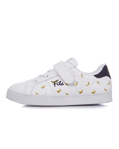 FILA X Chupa Chups Court Deluxe KD White Kids Velcro Shoes (IN-45503)-IN-45503-4-5