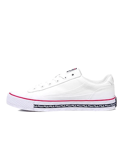 FILA Center Court B White Mens Canvas Shoes (IN-13871)-6.5-White-2