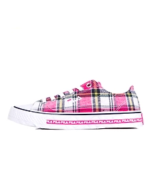 FILA Center Court S Check Pink Mens Canvas Shoes (IN-52382)