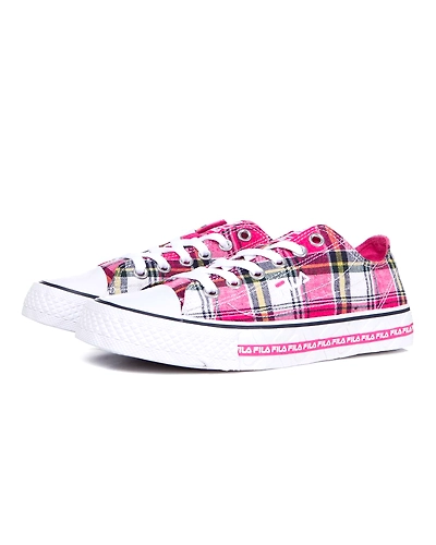 FILA Center Court S Check Pink Mens Canvas Shoes (IN-52382)-6.5-Pink-2
