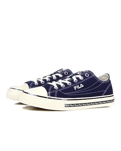 FILA Center Court S Navy Mens Canvas Shoes (IN-67456)-Navy-5-2