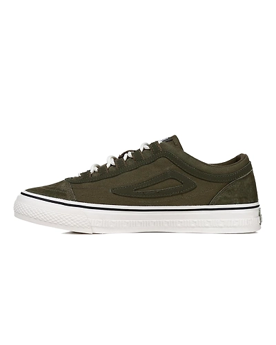 FILA Classic Boarder Olive Mens Canvas Shoes (IN-96309)-6.5-1