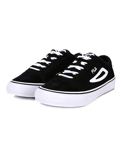 FILA Classic Boarder Point Black Mens Canvas Shoes (IN-48282)-6-Black-2