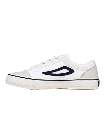 FILA Classic Boarder Point White Mens Canvas Shoes (IN-90602)-9.5-White-1