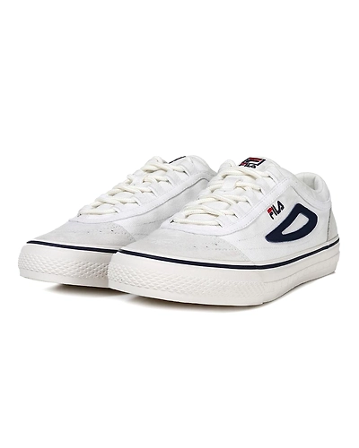FILA Classic Boarder Point White Mens Canvas Shoes (IN-90602)-10.5-White-2