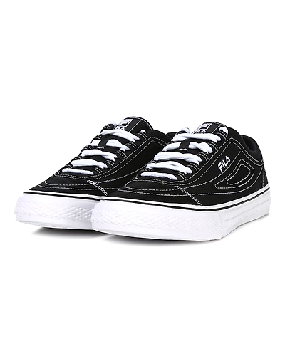 FILA Classic Boarder Stitch Black Mens Canvas Shoes (IN-87646)-6.5-Black-2
