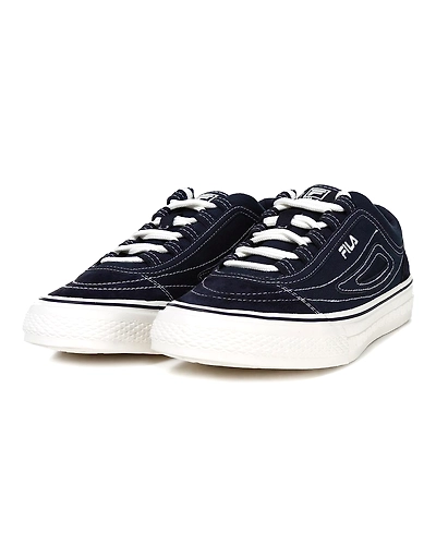 FILA Classic Boarder Stitch Navy Mens Canvas Shoes (IN-62260)-10.5-Navy-2
