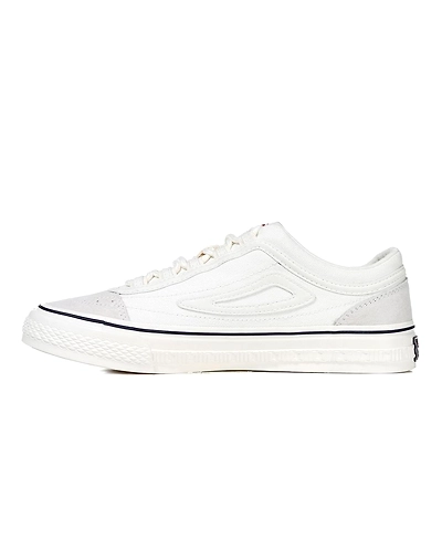 FILA Classic Boarder White Mens Canvas Shoes (IN-29763)-8.5-White-1