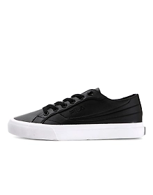 FILA Center court Black Womens Canvas Shoes (IN-40718)