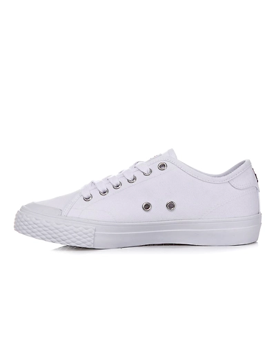 FILA Classic Kicks B White Womens Canvas Shoes (IN-88378)-4-White-1