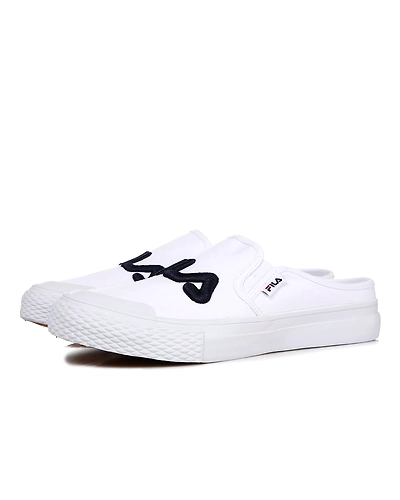 FILA Classic Kicks B White Womens Mule (IN-73251)-6.5-White-2