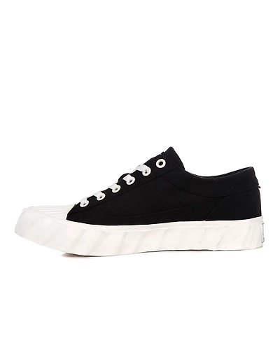FILA Classic Kicks G Black Womens Canvas Shoes (IN-70561)-6-Black-1