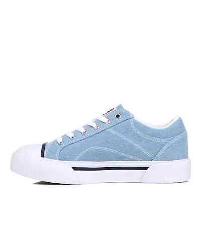 FILA Como Blue Womens Canvas Shoes (IN-73916)-4-Blue-1