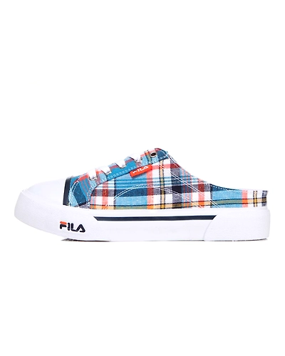 FILA Como Check Blue Womens Mule (IN-60074)-6-Blue-1