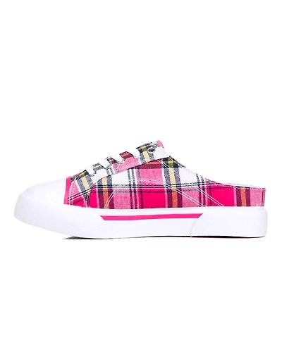 FILA Como Check Pink Womens Mule (IN-86717)-6-Pink-2