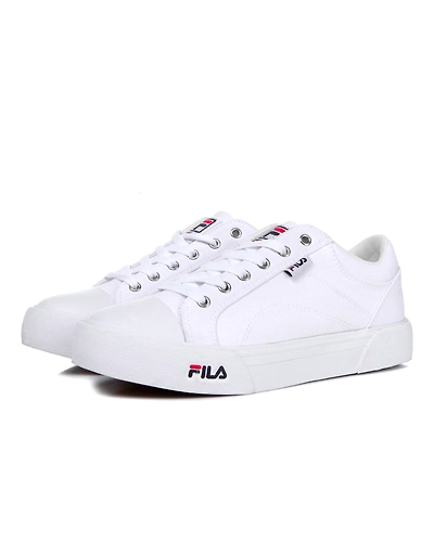 FILA Como White Womens Canvas Shoes (IN-98866)-4.5-White-2