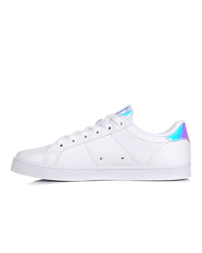 FILA Court Deluxe Prism White Womens Skate Shoes (IN-68008)-6.5-White-1