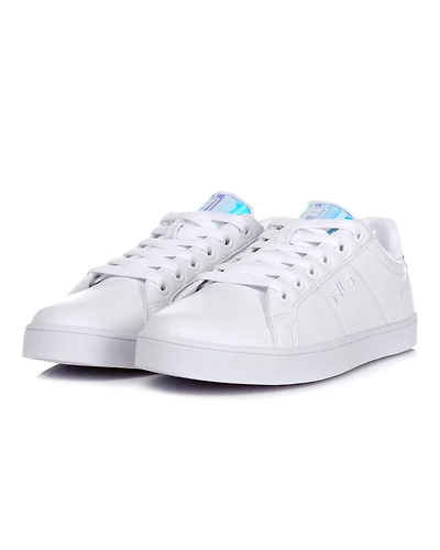 FILA Court Deluxe Prism White Womens Skate Shoes (IN-68008)-6.5-White-2