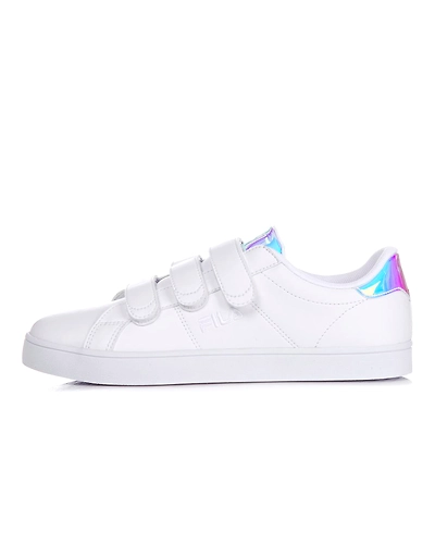 FILA Court Deluxe Prism White Womens Velcro Shoes (IN-14071)-IN-14071-2-5