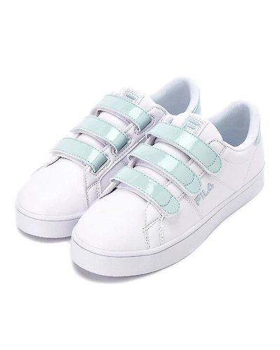 FILA Court Deluxe VC White Womens Velcro Shoes (IN-30817)-5-White-1