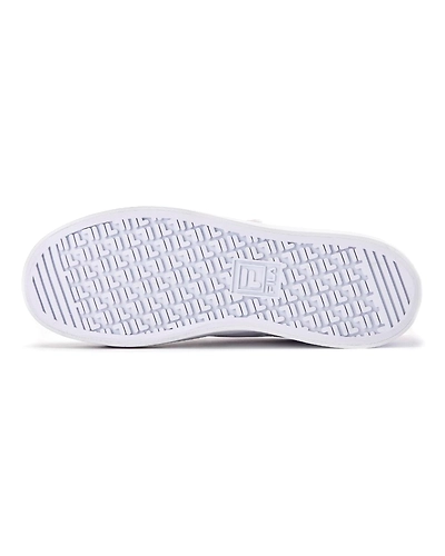 FILA Court Deluxe VC White Womens Velcro Shoes (IN-54846)-4-White-2
