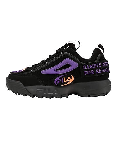 FILA Disruptor 2 Patches Black Womens Sneakers (IN-72712)-IN-72712-6-5