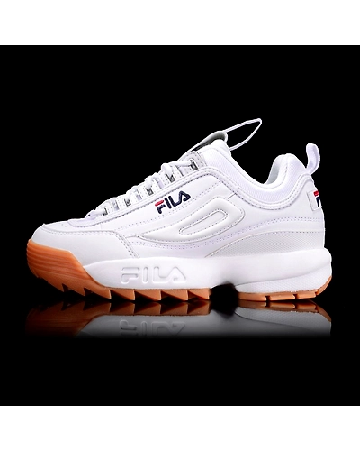 FILA Disruptor 2 White Womens Sneakers (IN-63725)-3.5-White-1