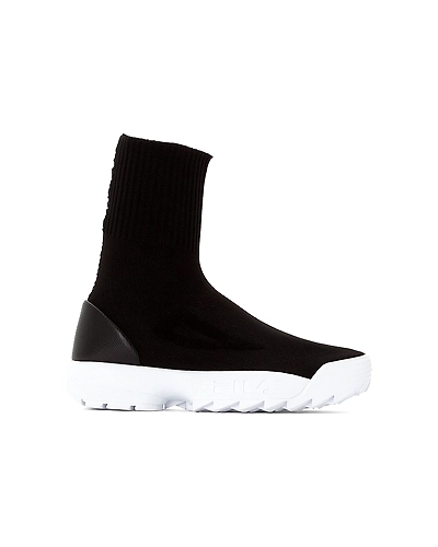 FILA Disruptor Black Womens Sockboot (IN-46964)-5-Black-1